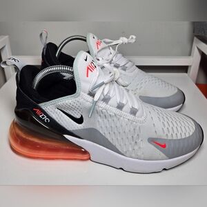 Nike Air Max 270 White Black Red Sneakers